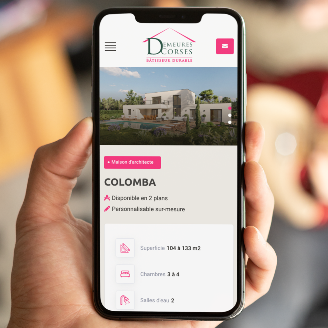 Site internet responsive pour constructeur maison